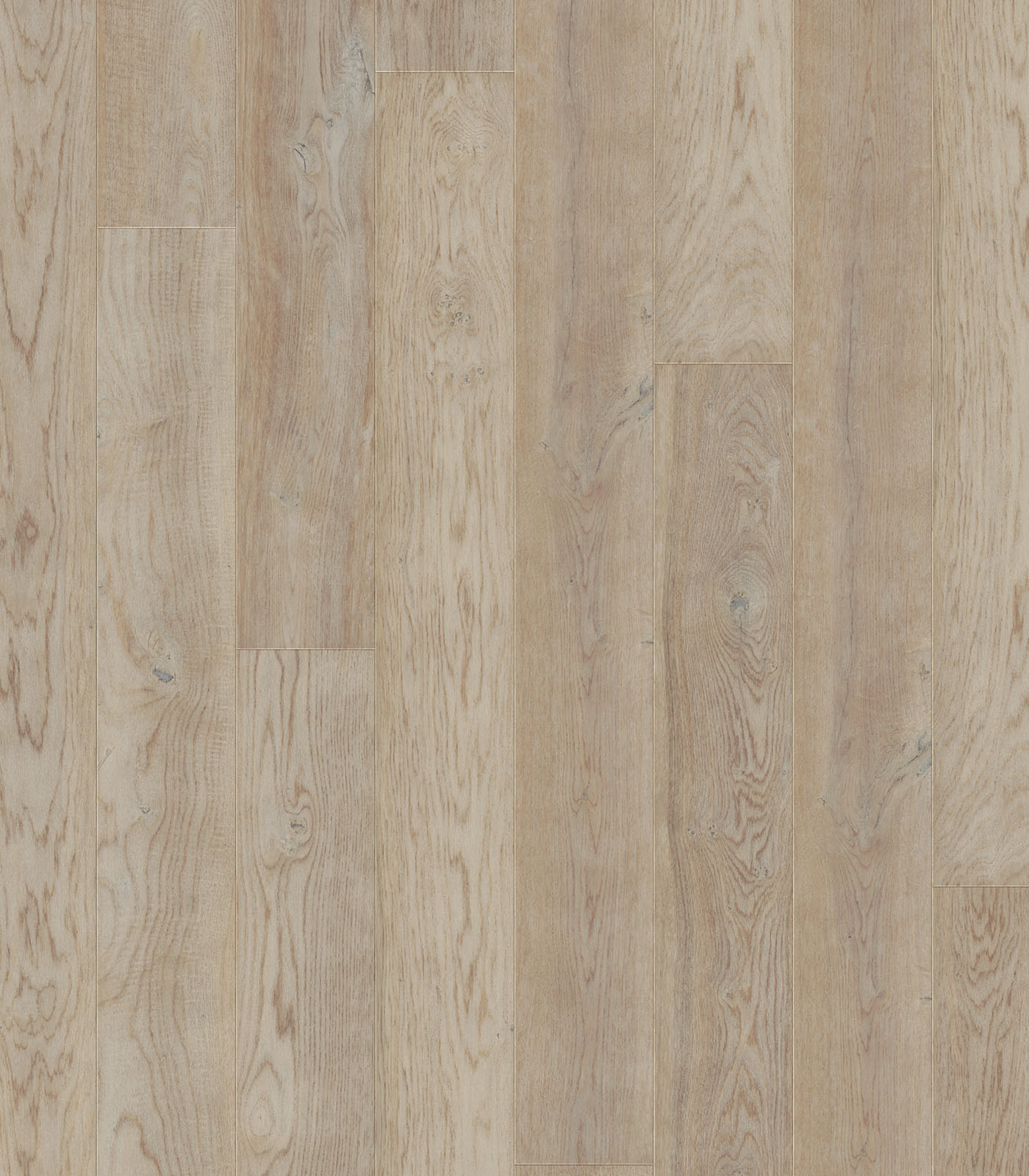 Papeete white wide plank hardwood — flat view